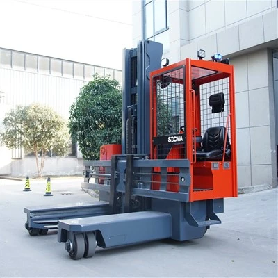 Kundelager Side Loader gaffeltruck 2.5ton 3.5ton 4ton Full Way Reach gaffeltruck med elektrisk motor