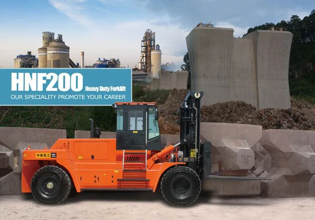 20  Ton gaffeltruck til tung betonbloktransport
