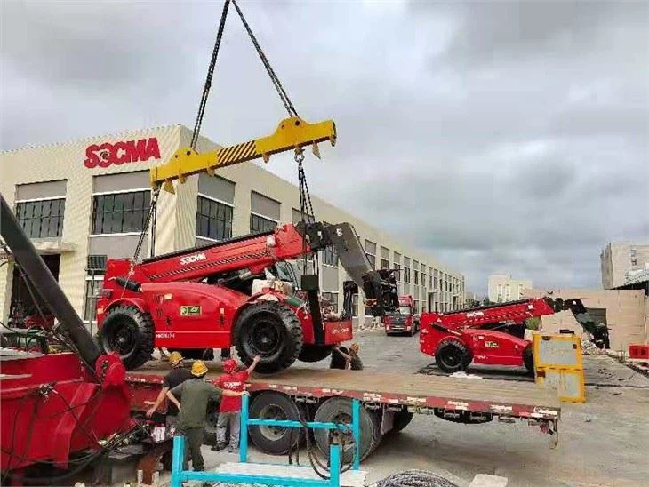 loading telehandler